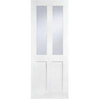LPD Internal London 2 Lite Primed White Solid Core Door - 838 x 1981mm