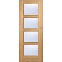 LPD Internal Vancouver Glazed Pre-Finished Oak FD30 Fire Door 762 x 1981 mm