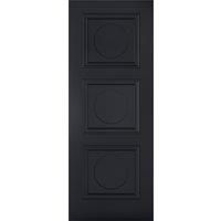 LPD Internal Antwerp 3 Panel Primed Black FD30 Fire Door - 686 x 1981mm
