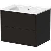 Wickes Tallinn Graphite Push To Open Vanity Unit & Basin  650 x 550mm