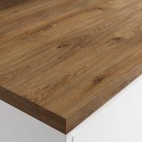 Wickes Wood Effect Laminate Worktop - Pati Oak - 38mm x 600mm x 3m