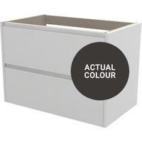 Duarti By Calypso Beaufort 800mm Full Depth 2 Drawer Wall Hung Vanity Unit - Ember Grey