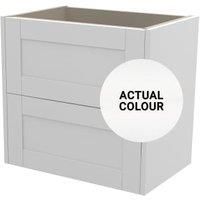 Duarti By Calypso Highwood 600mm Slimline 2 Drawer Wall Hung Vanity Unit - Matt White