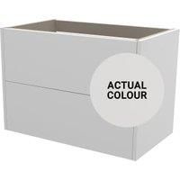 Duarti By Calypso Cascade 800mm Full Depth 2 Drawer Wall Hung Vanity Unit - Mirror Grey