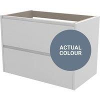 Duarti By Calypso Beaufort 800mm Full Depth 2 Drawer Wall Hung Vanity Unit - Bermuda Blue