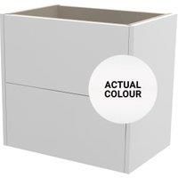 Duarti By Calypso Cascade 600mm Slimline 2 Drawer Wall Hung Vanity Unit - Matt White