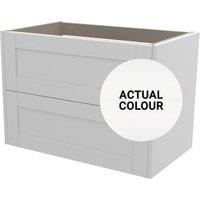 Duarti By Calypso Highwood 800mm Full Depth 2 Drawer Wall Hung Vanity Unit - Matt White