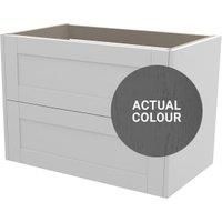 Duarti By Calypso Highwood 800mm Full Depth 2 Drawer Wall Hung Vanity Unit  Panther Grey