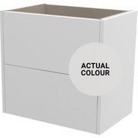 Duarti By Calypso Cascade 600mm Slimline 2 Drawer Wall Hung Vanity Unit - Mirror Grey