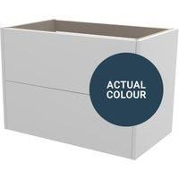 Duarti By Calypso Cascade 800mm Full Depth 2 Drawer Wall Hung Vanity Unit - Twilight Blue