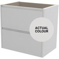 Duarti By Calypso Beaufort 600mm Slimline 2 Drawer Wall Hung Vanity Unit - Grey Varnish