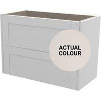 Duarti By Calypso Highwood 800mm Slimline 2 Drawer Wall Hung Vanity Unit - Taupe