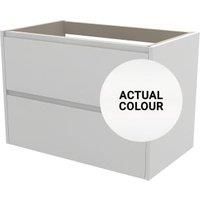 Duarti By Calypso Beaufort 800mm Full Depth 2 Drawer Wall Hung Vanity Unit - White Varnish
