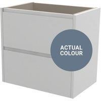 Duarti By Calypso Beaufort 600mm Slimline 2 Drawer Wall Hung Vanity Unit - Bermuda Blue