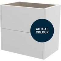 Duarti By Calypso Cascade 600mm Slimline 2 Drawer Wall Hung Vanity Unit - Midnight Blue