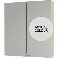 Duarti By Calypso Cascade 600mm Slimline Mirrored 2 Door Wall Hung Unit - Mirror Grey