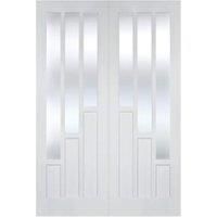 LPD Internal Coventry Pair Primed White Solid Core Door  1372 x 1981mm
