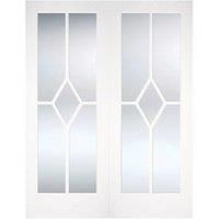 LPD Internal Reims Pair Primed White Solid Core Door  1220 x 1981mm