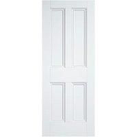 LPD Internal 4 Panel Primed White Solid Core Door - 762 x 1981mm