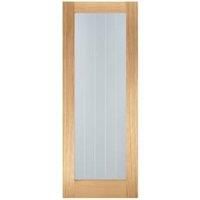 LPD Internal Mexicano 1 Lite Pattern 10 Unfinished Oak Solid Core Door - 838 x 1981mm