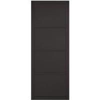 LPD Internal Soho 4 Panel Primed Black Solid Core Door - 610 x 1981mm