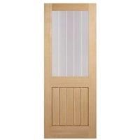 LPD Internal Mexicano Half Light Oak Solid Core Door - 762 x 1981mm
