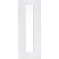 LPD Internal Santandor 1 Lite Primed White Semi-Solid Core Door - 826 x 2040mm