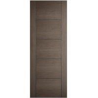 LPD Internal Vancouver 5 Panel Pre-Finished Chocolate Grey Solid Core Door - 610 x 1981mm