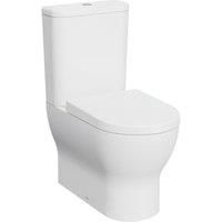 Kerala Round Smooth Flush Fully Shrouded Close Coupled Toilet Pan Cistern & Soft Close Seat