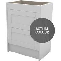 Duarti By Calypso Highwood 600mm Slimline 2 Drawer Floor Standing Vanity Unit - Panther Grey