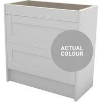 Duarti By Calypso Highwood 800mm Slimline 2 Drawer Floor Standing Vanity Unit - Fossil Grey