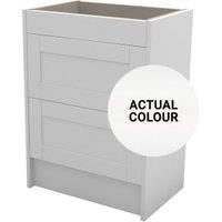 Duarti By Calypso Highwood 600mm Slimline 2 Drawer Floor Standing Vanity Unit - Matt White