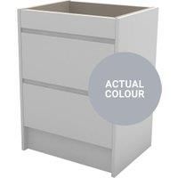 Duarti By Calypso Beaufort 600mm Full Depth 2 Drawer Floor Standing Vanity Unit - Shadow Grey