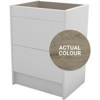 Duarti By Calypso Cascade 600mm Full Depth 2 Drawer Floor Standing Vanity Unit - Grey Bark
