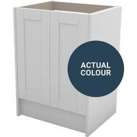 Duarti By Calypso Highwood 600mm Full Depth 2 Door Floor Standing Vanity Unit - Twilight Blue