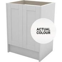 Duarti By Calypso Highwood 600mm Full Depth 2 Door Floor Standing Vanity Unit - Matt White