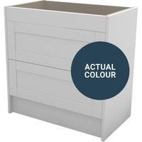 Duarti By Calypso Highwood 800mm Full Depth 2 Drawer Floor Standing Vanity Unit - Twilight Blue