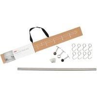 Rothley 19mm x 600mm Utensil Rail Kit - Brushed steel