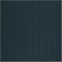 Garador Carlton Vertical Frameless Canopy Garage Door - Anthracite Grey - 2134 x 1981mm
