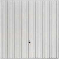 Garador Carlton Vertical White Frameless Canopy Garage Door - 2439 x 2136mm