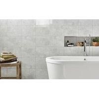 Wickes Tivoli Grey Ceramic Wall Tile - 330 x 250mm (Pack of 12)