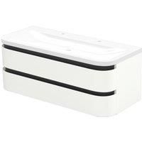Duarti by Calypso Berrington White Sheen Vanity with Whitley Basin - 1200mm