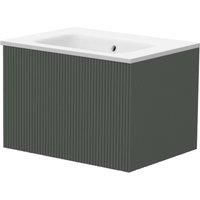 Duarti by Calypso Burford Ash Grey Vanity with Elsdon Basin - 600mm