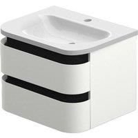 Duarti by Calypso Berrington White Sheen Vanity with Whitley Basin - 600mm
