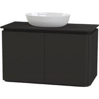 Duarti by Calypso Whitbourne 940mm Natural Graphite Vanity with Black Worktop & Bredon Countertop Basin