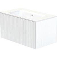 Duarti by Calypso Burford Powder White Vanity with Elsdon Basin - 800mm