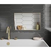 Wickes Boutique Clover White Gloss Ceramic Wall Tile 300x100mm Pk/40
