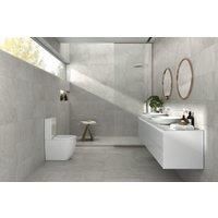 Wickes Boutique Lava Bone Matt Porcelain Wall & Floor Tile 600x300mm Pk/7