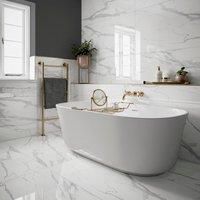 Wickes Boutique Tranquillity Gloss Porcelain Wall & Floor Tile 1200x600mm Pk/2