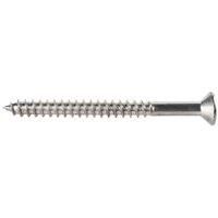 Wickes Stainless Steel Wood Screws - 5 x 50mm - Pack of 50